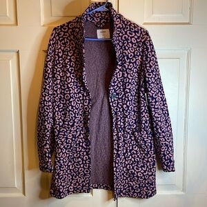 Navy and pink cheetah jacket 
New with tags